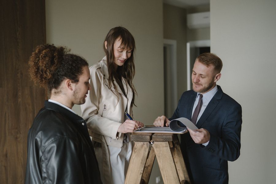 Property registration and agreement signing