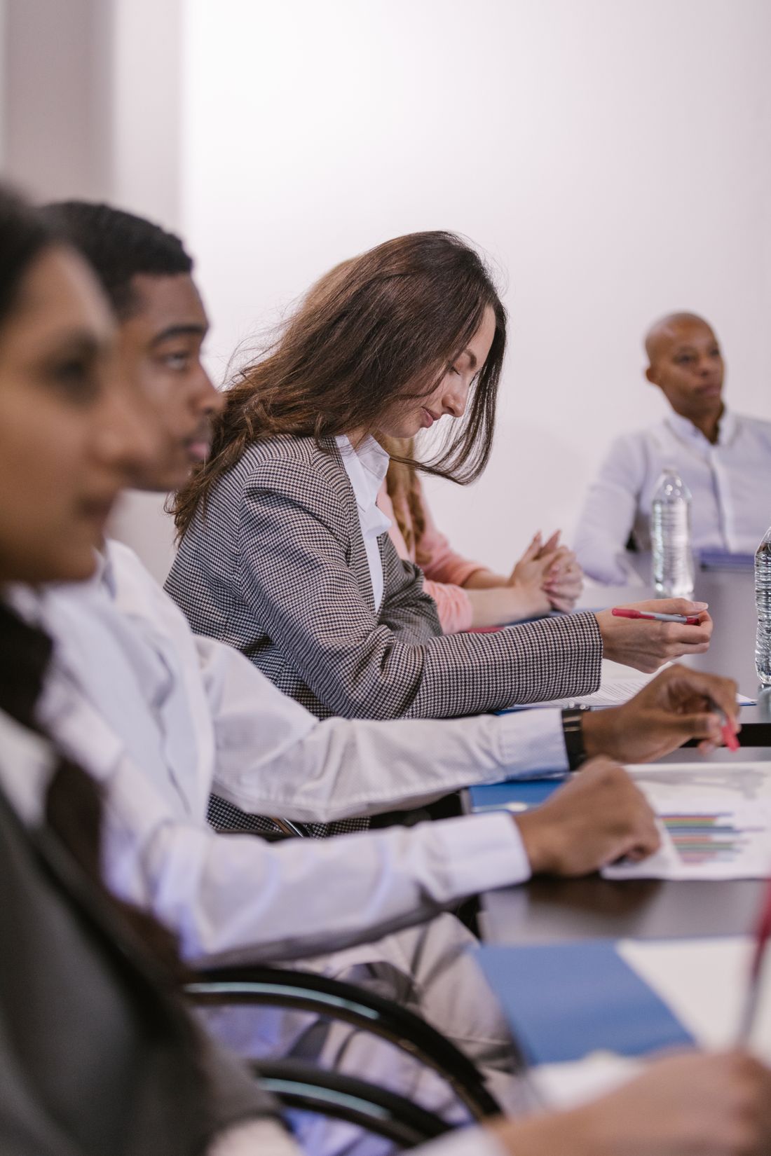 Professionals taking part in a workplace learning session