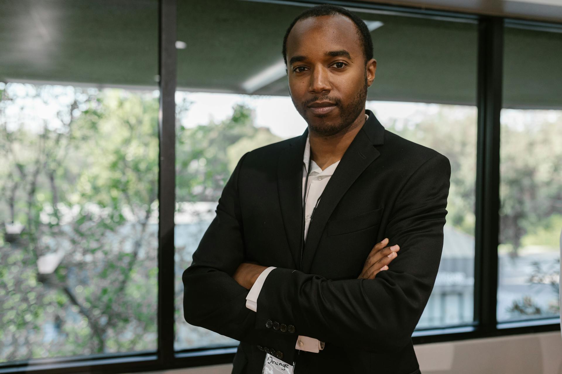 A Portrait of a Man Wearing a Blazer