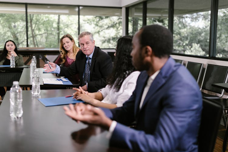 People On A Meeting