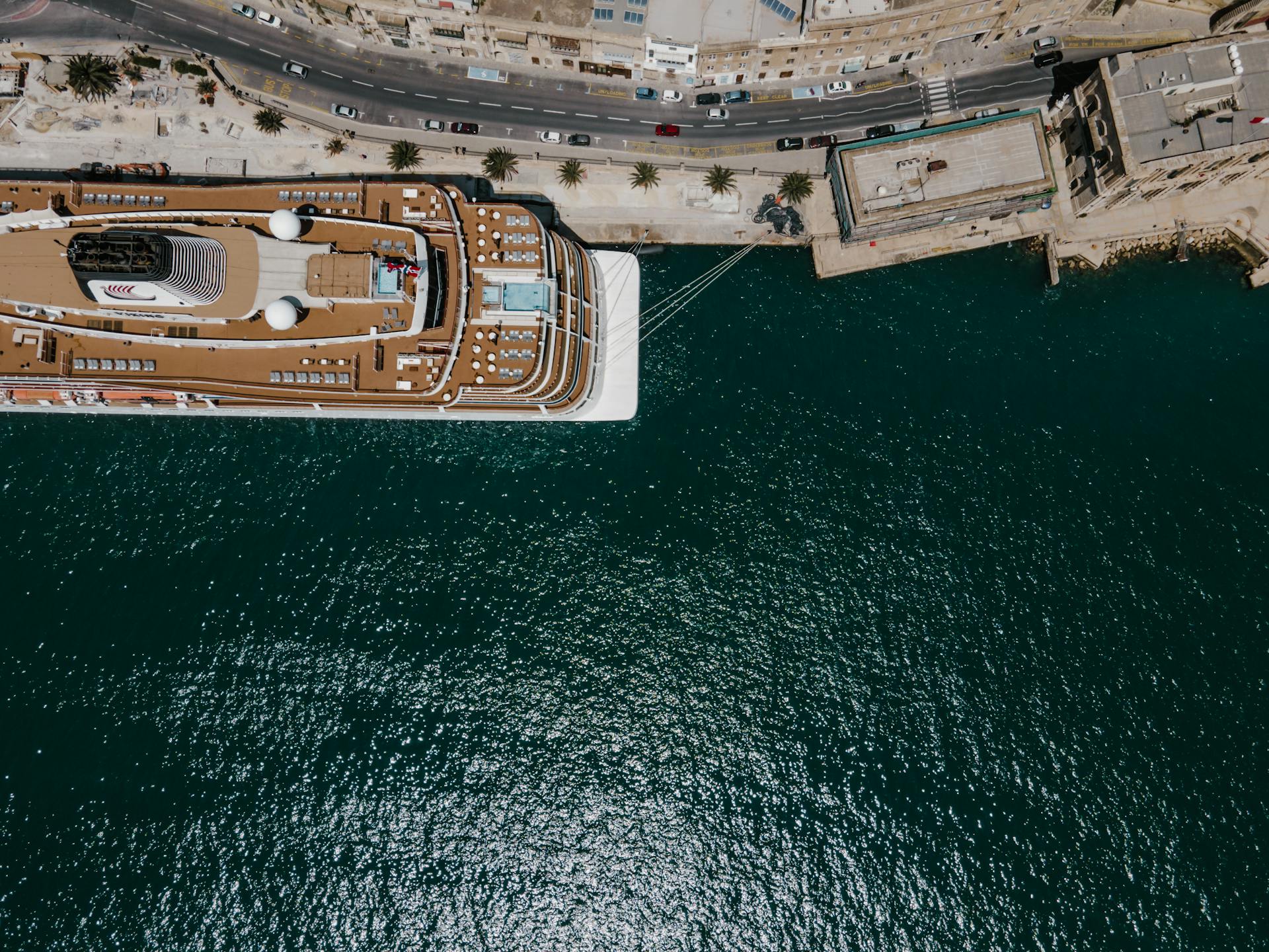 A Cruise Ship at the Valletta Cruise Port