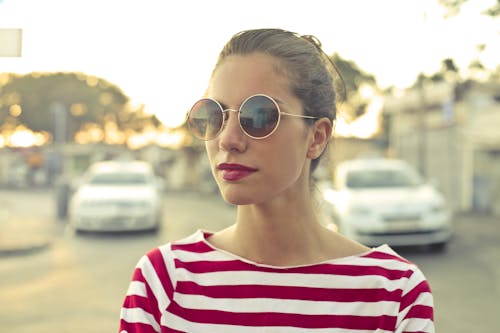 Free Portrait of a Woman in the Street Stock Photo