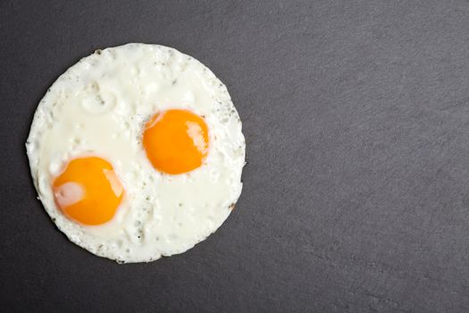 Sunny Side Up Egg on White Round Cake