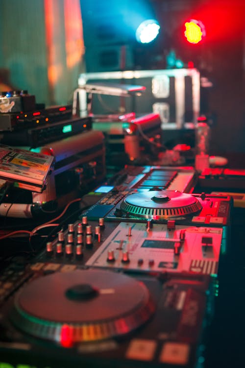 Audio Equipment in a Disco Bar