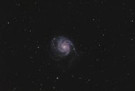 Galaxy Pinwheel on Starry Sky