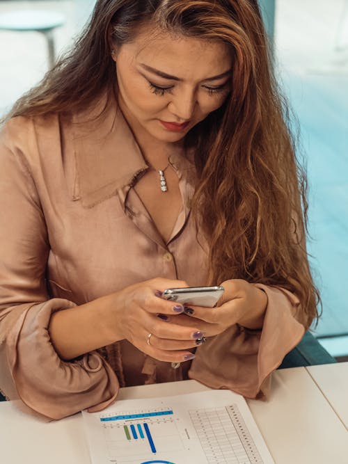 Woman Using a Cellphone