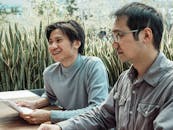 Two Men Working in the Office