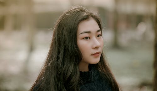 Close-Up Photography of Asian Girl