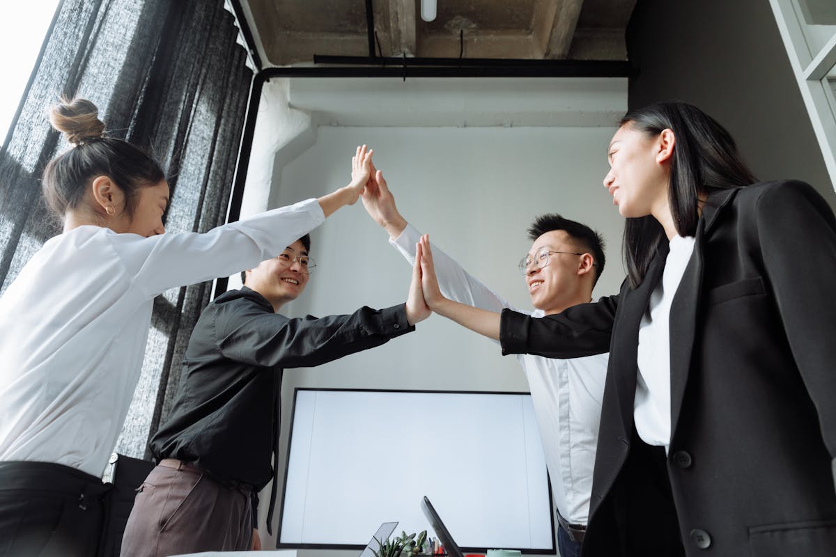 Person watching immersive virtual reality content in a dark room