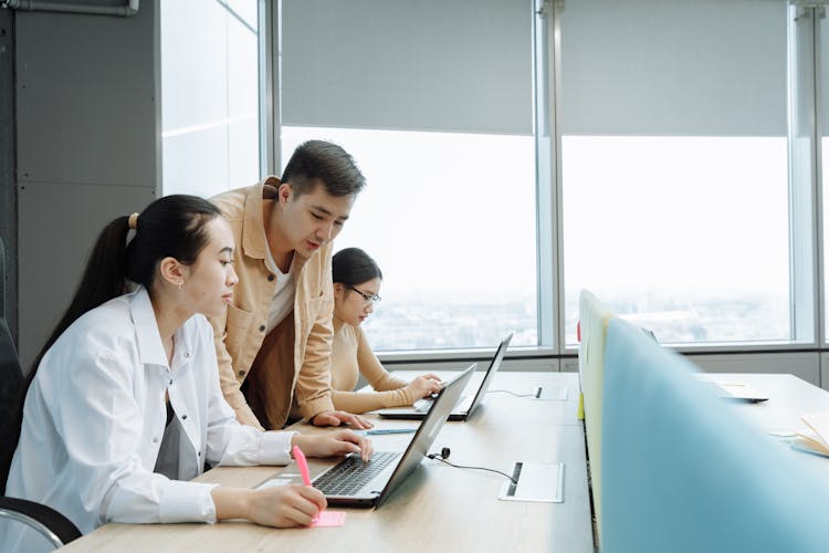 People Busy Working In The Office
