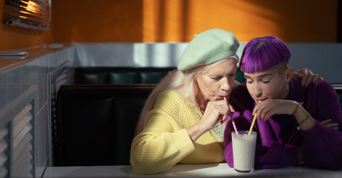 milkshake and fries on a diner table
