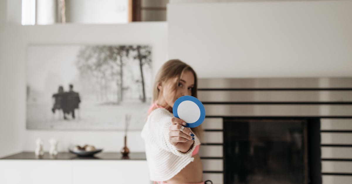 Woman Holding a Round Shape Cut Out · Free Stock Photo