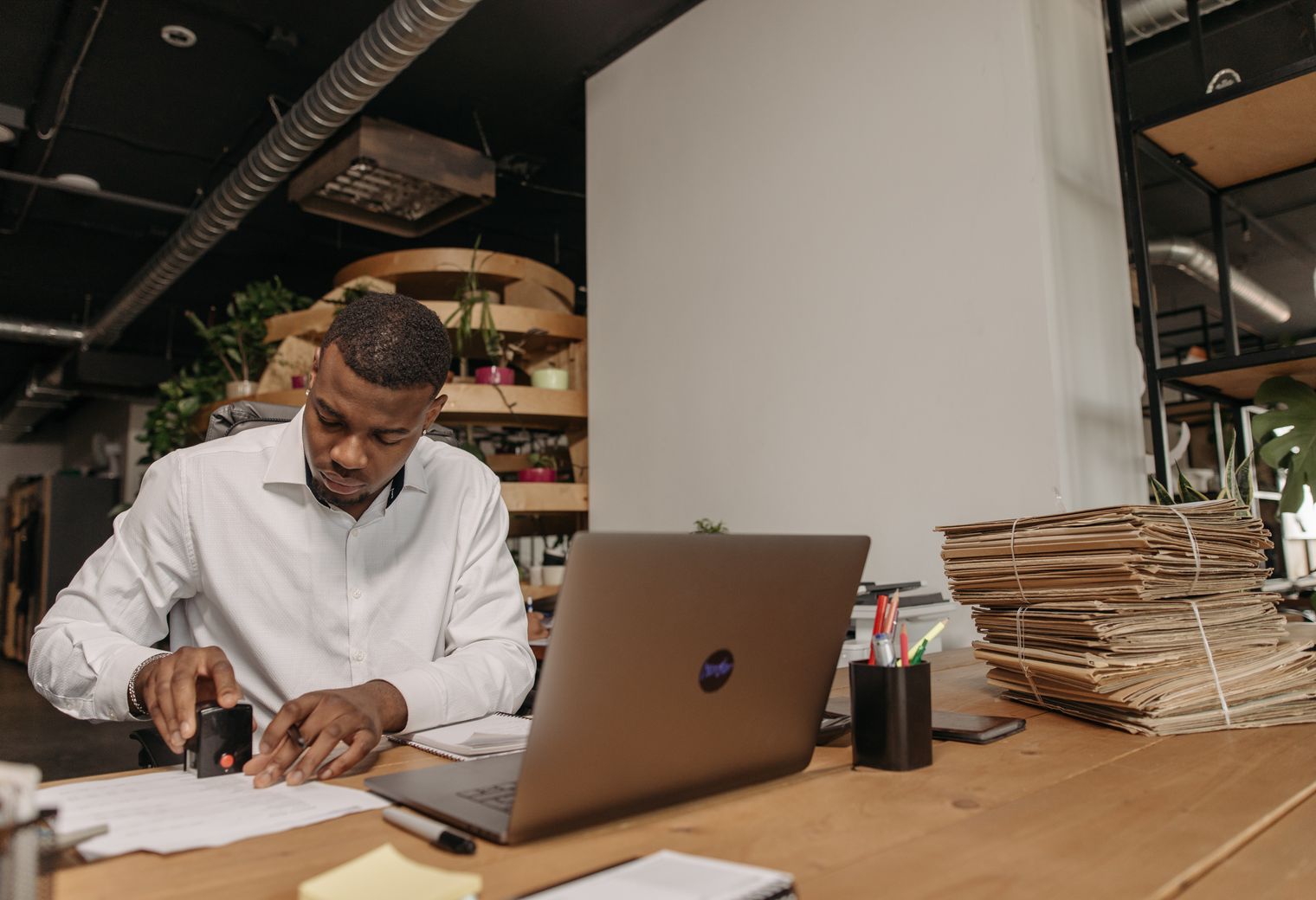 Kilburn — office relocation team moving desks and equipment