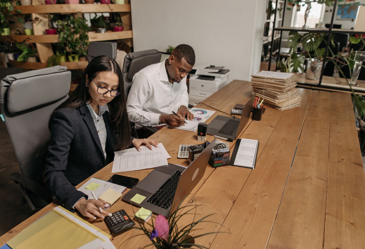 Gateshead — office relocation team moving desks and equipment