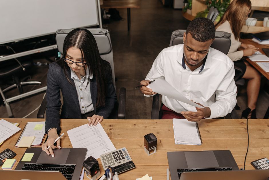 remote team of accountants collaborating on digital financial reports remote team of accountants collaborating on digital financial reports