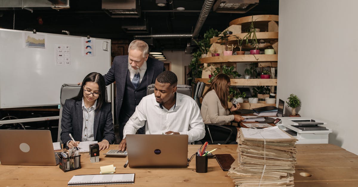 a diverse team of human reviewers sitting at monitors reviewing AI-generated content with approval and rejection buttons