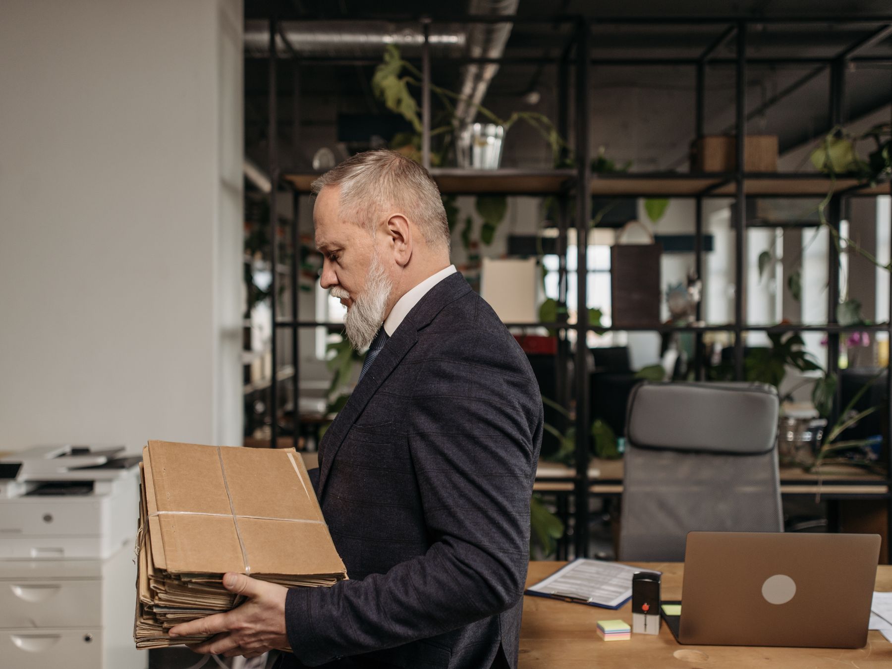 Chorlton — office relocation team moving desks and equipment