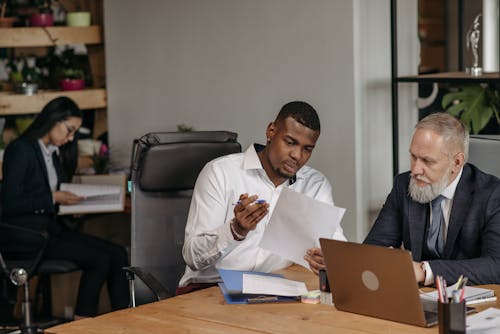 Three People Working in the Office