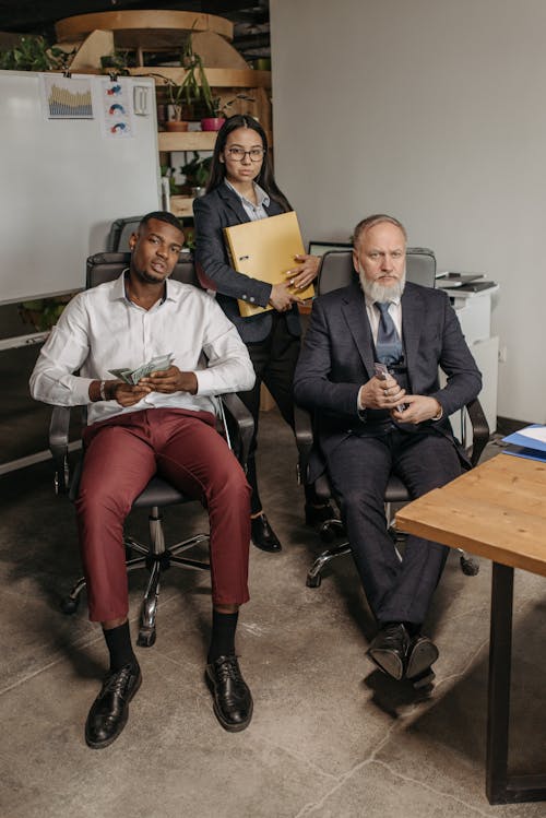 Three People in the Office