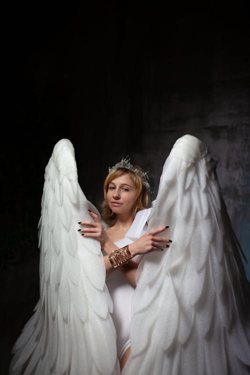 Woman in an Angel Costume · Free Stock Photo