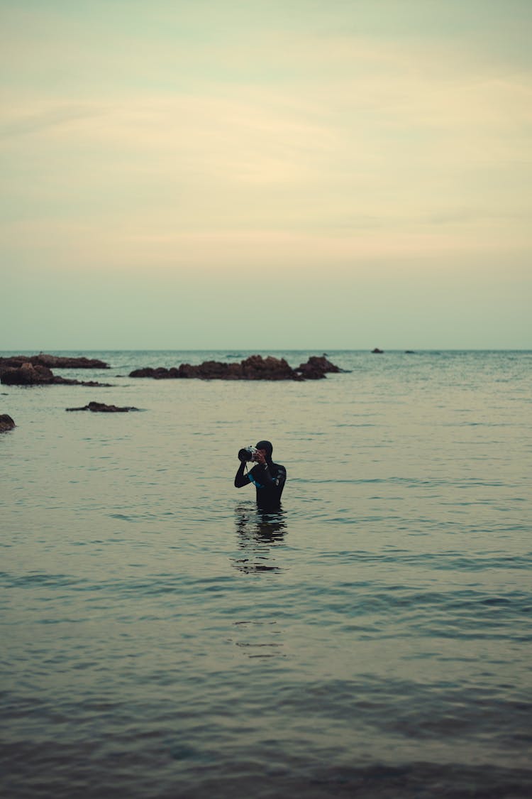 Man And Woman In Water