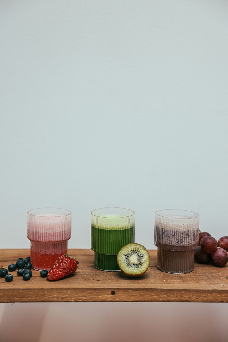 Fresh smoothies at the café