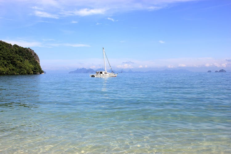 Boat Sailing On Beach