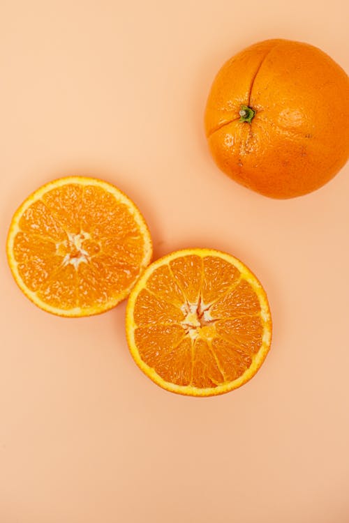 Fresh Oranges in Close-Up Photography