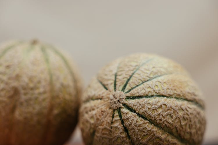 A Close-Up Shot Of Melons