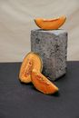 A Photograph of Fresh Sliced Melons