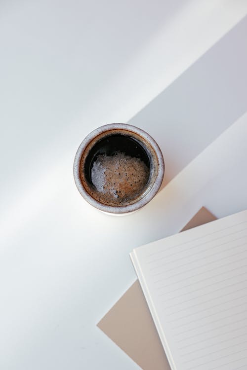 A Flatlay of a Cup of Coffee