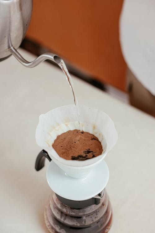 A Close-Up Shot of Coffee being Brewed