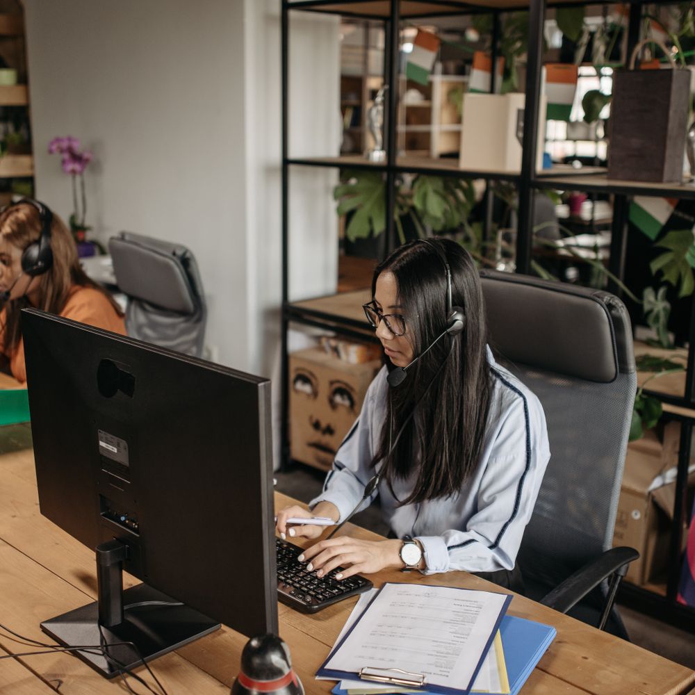 Roxeth — office relocation team moving desks and equipment