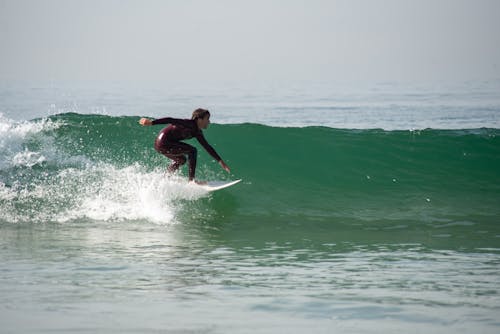 A Man Surfing 
