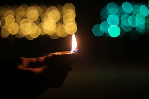 Immagine gratuita di bokeh, candela accesa, lampada