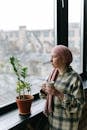 A Woman Looking through the Window