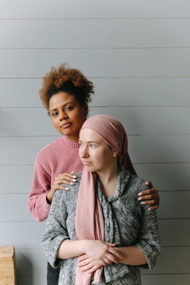 A Woman Wearing A Head Wrap