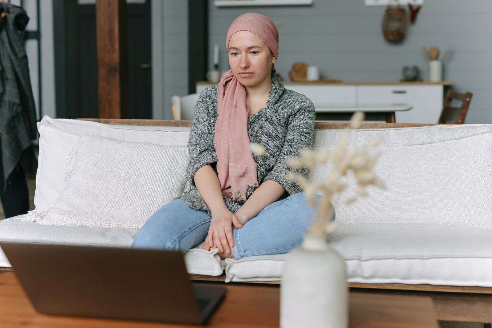 Wellness ecommerce subscription products and laptop representing repeat-order operations.