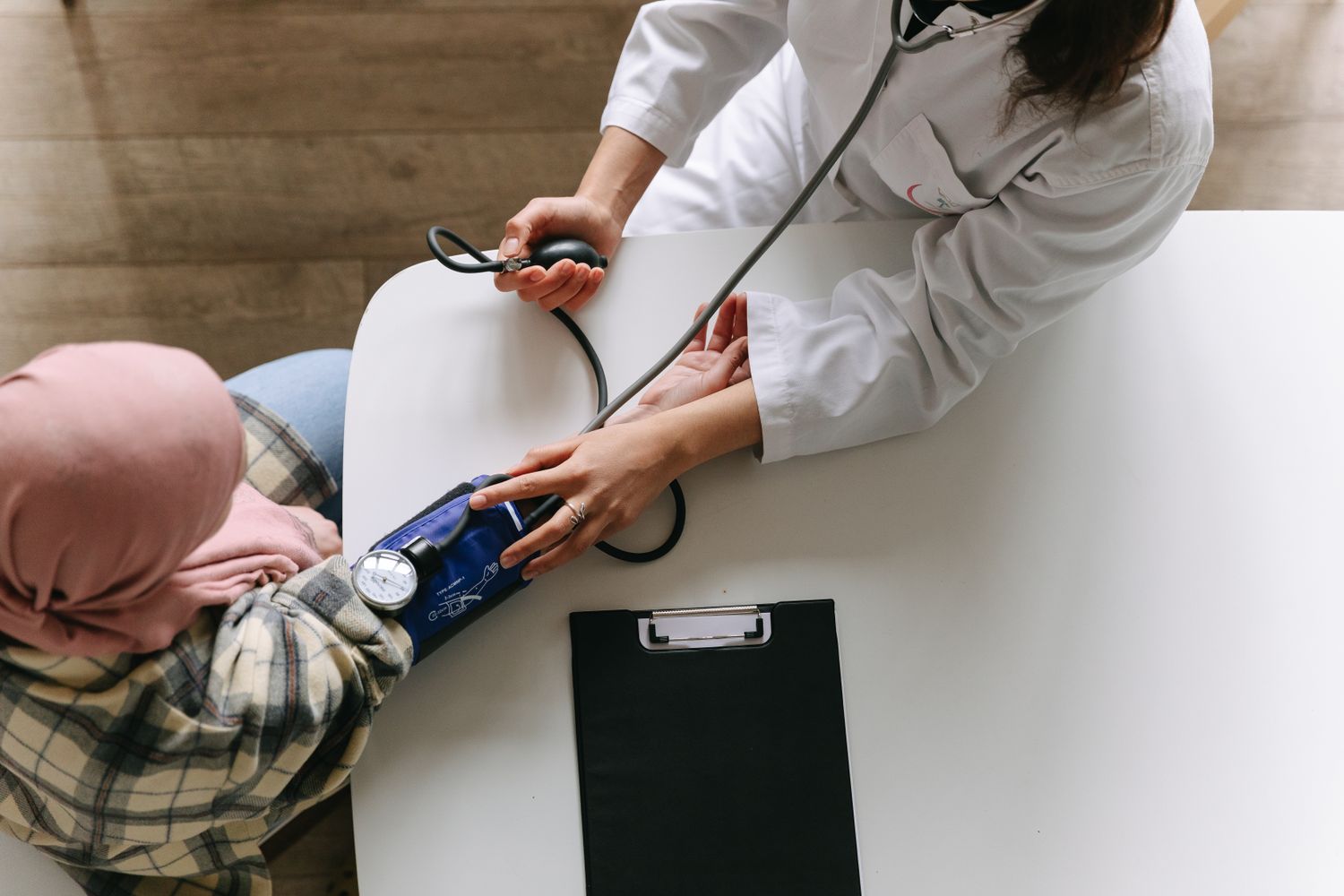 Consultation and preparation before a clinical test