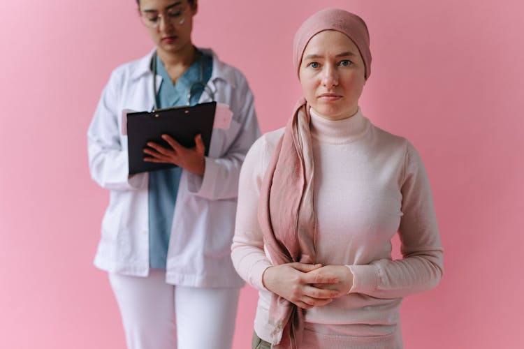 Woman With Pink Headscarf