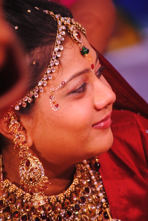 Free stock photo of bride, golden yellow, indian wedding Stock Photo