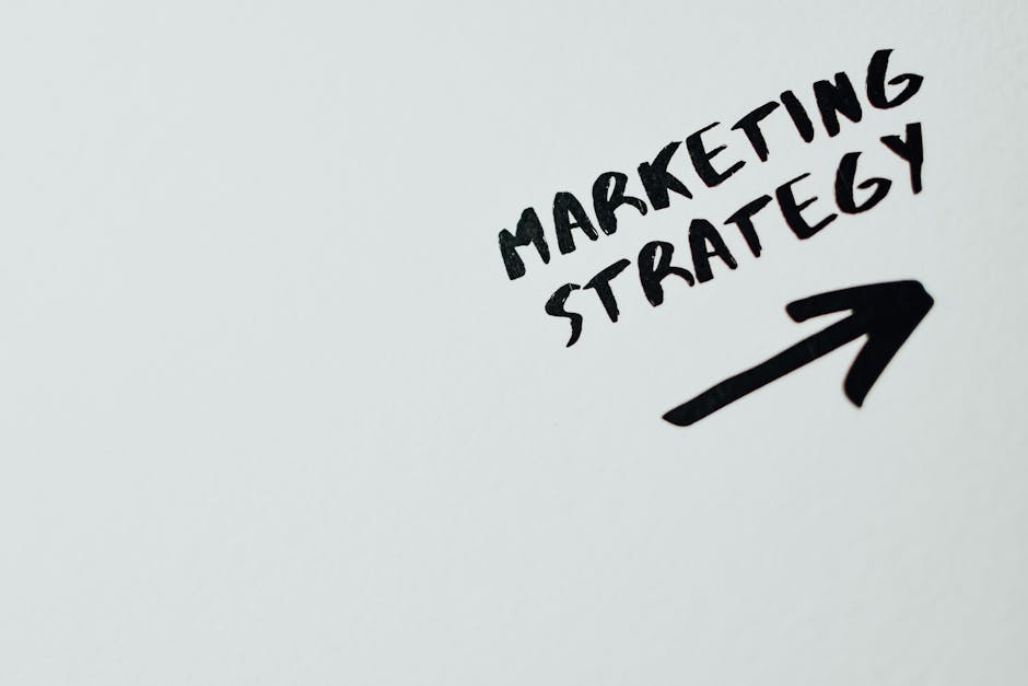 Close-Up Shot of Marketing Strategy Text