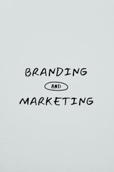 Minimalist text image focusing on branding and marketing concepts.