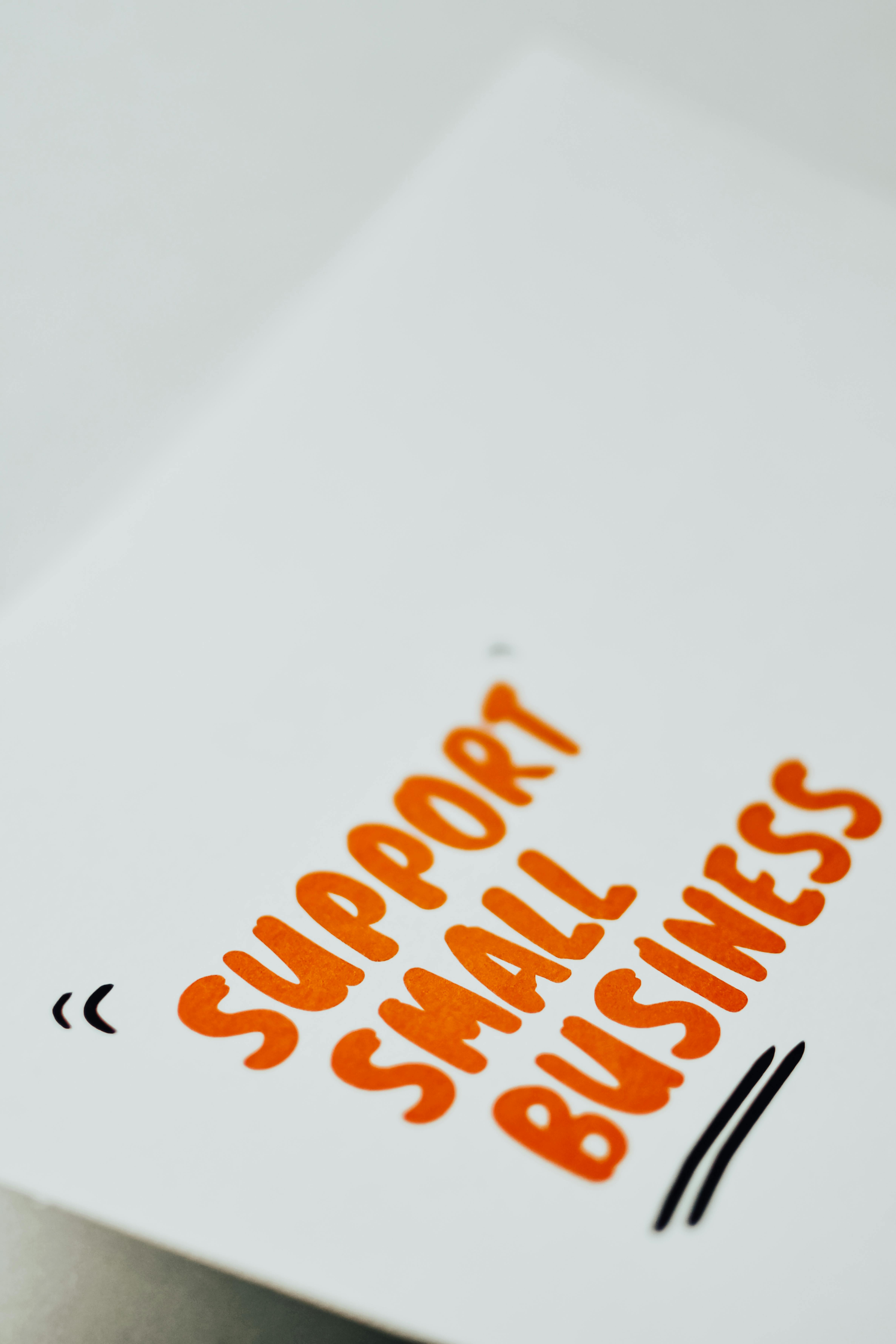 support small business text