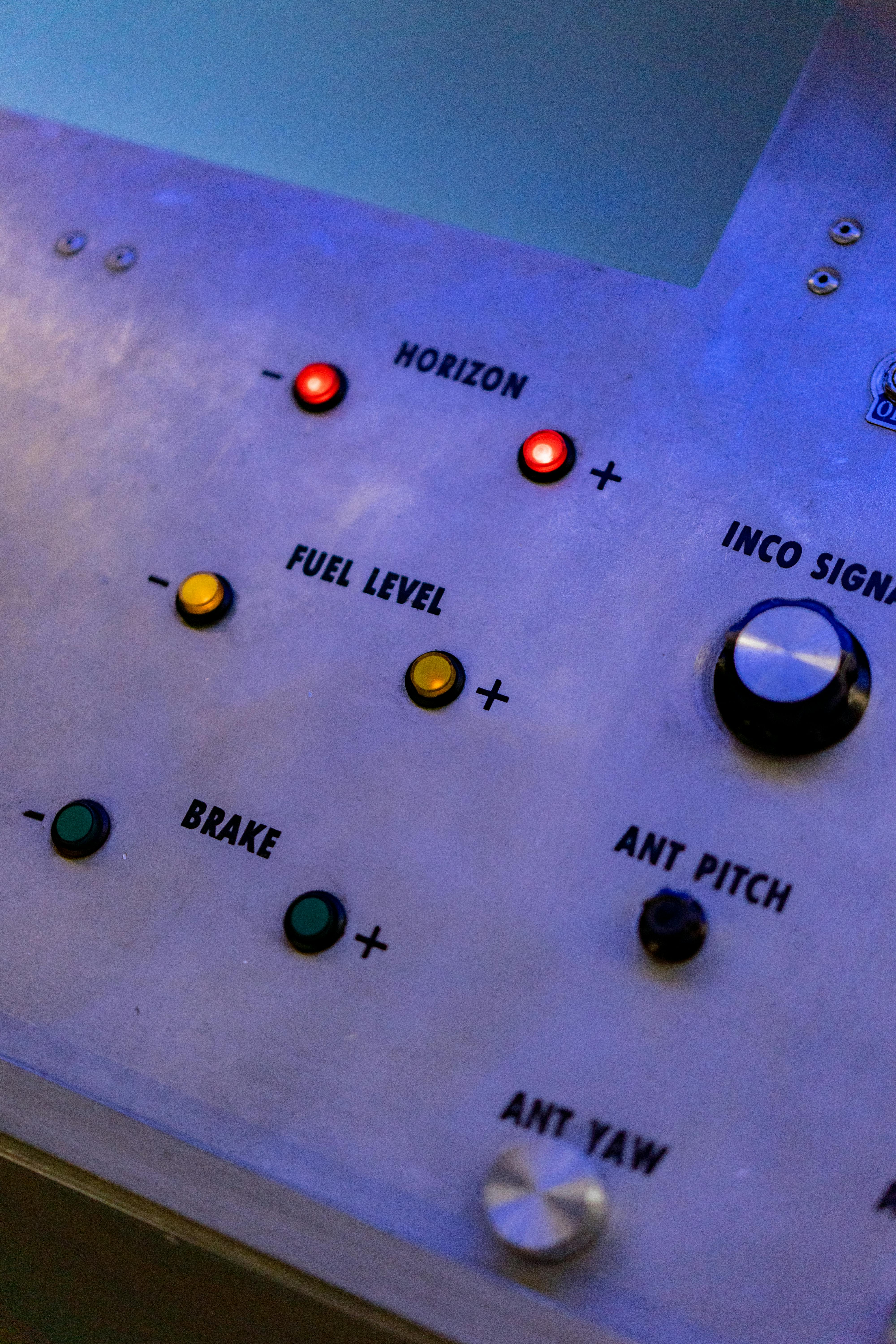 control panel of a spacecraft