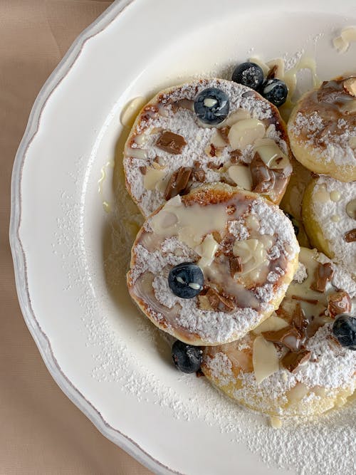 Pancakes with Berries on Top