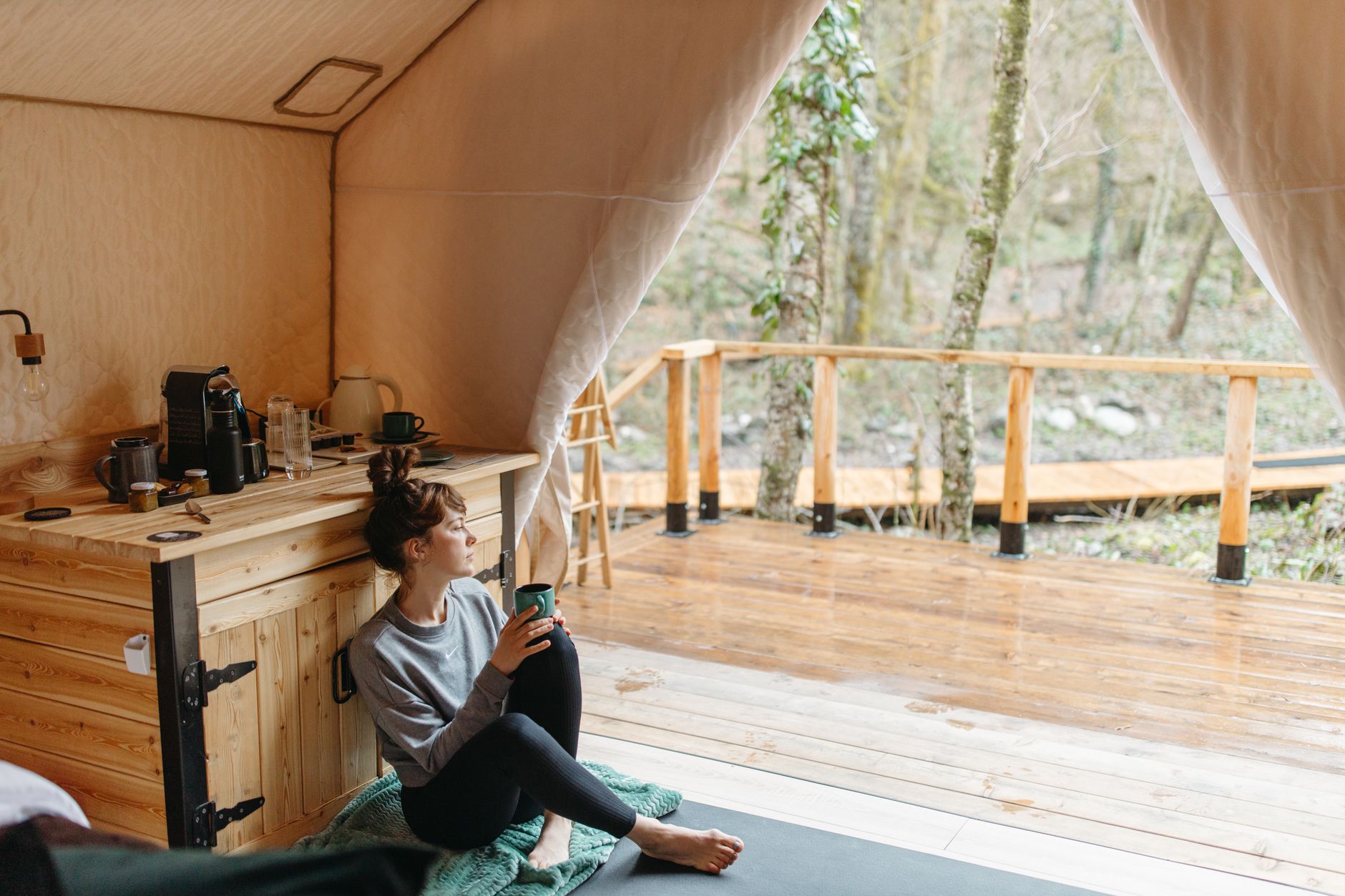 glamping tent cabin