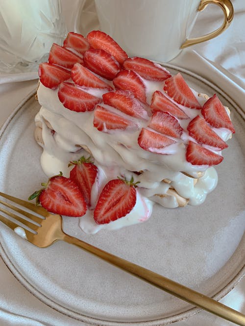 Gratis lagerfoto af delikat, dessert, jordbær