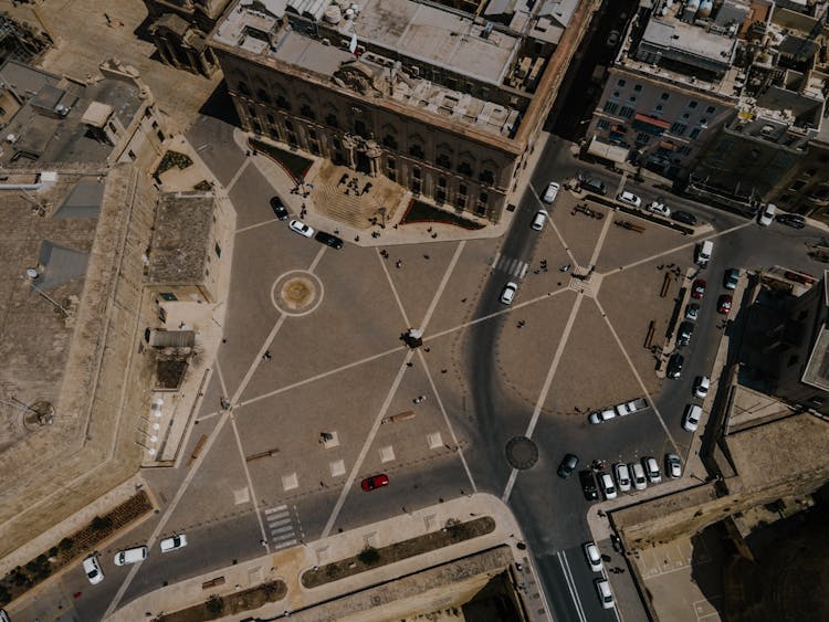 Bird's Eye View Of City Buildings