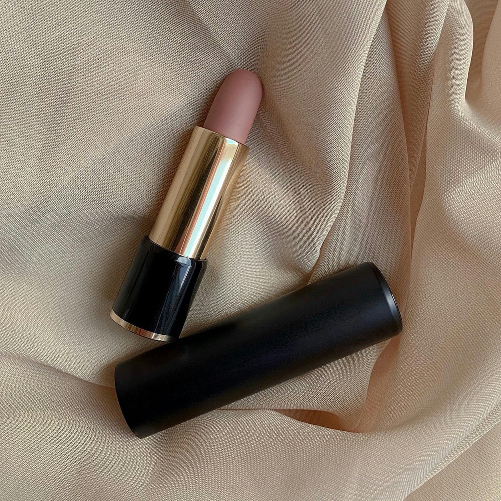 a nude color lipstick